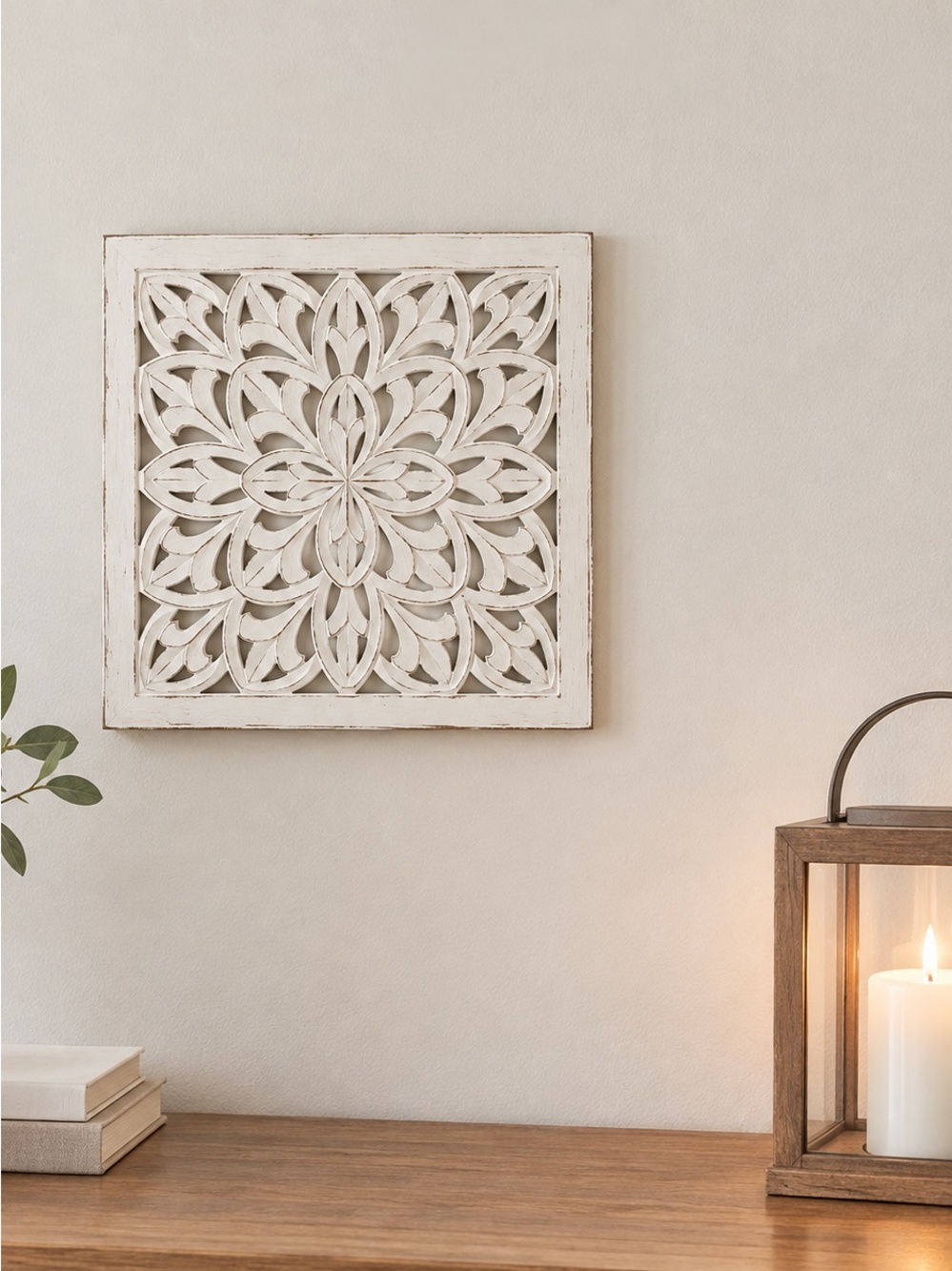 Decorative carved wood wall panel Boho / Vintage style (Fetco Home
Decor)